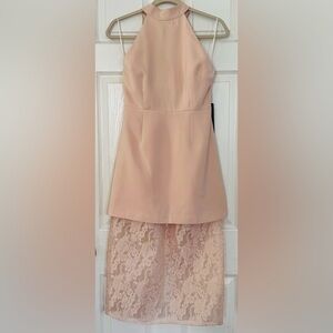 NWT Keepsake the label Sundream lace cocktail Peplum lace skirt party dress M